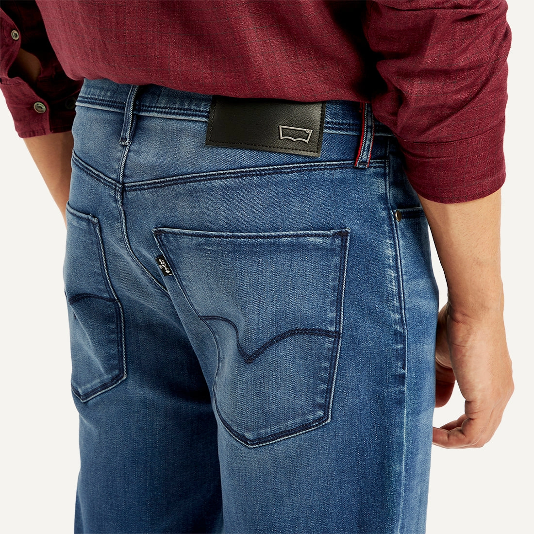 Men's 511 Blue Slim Fit Mid Rise Jeans