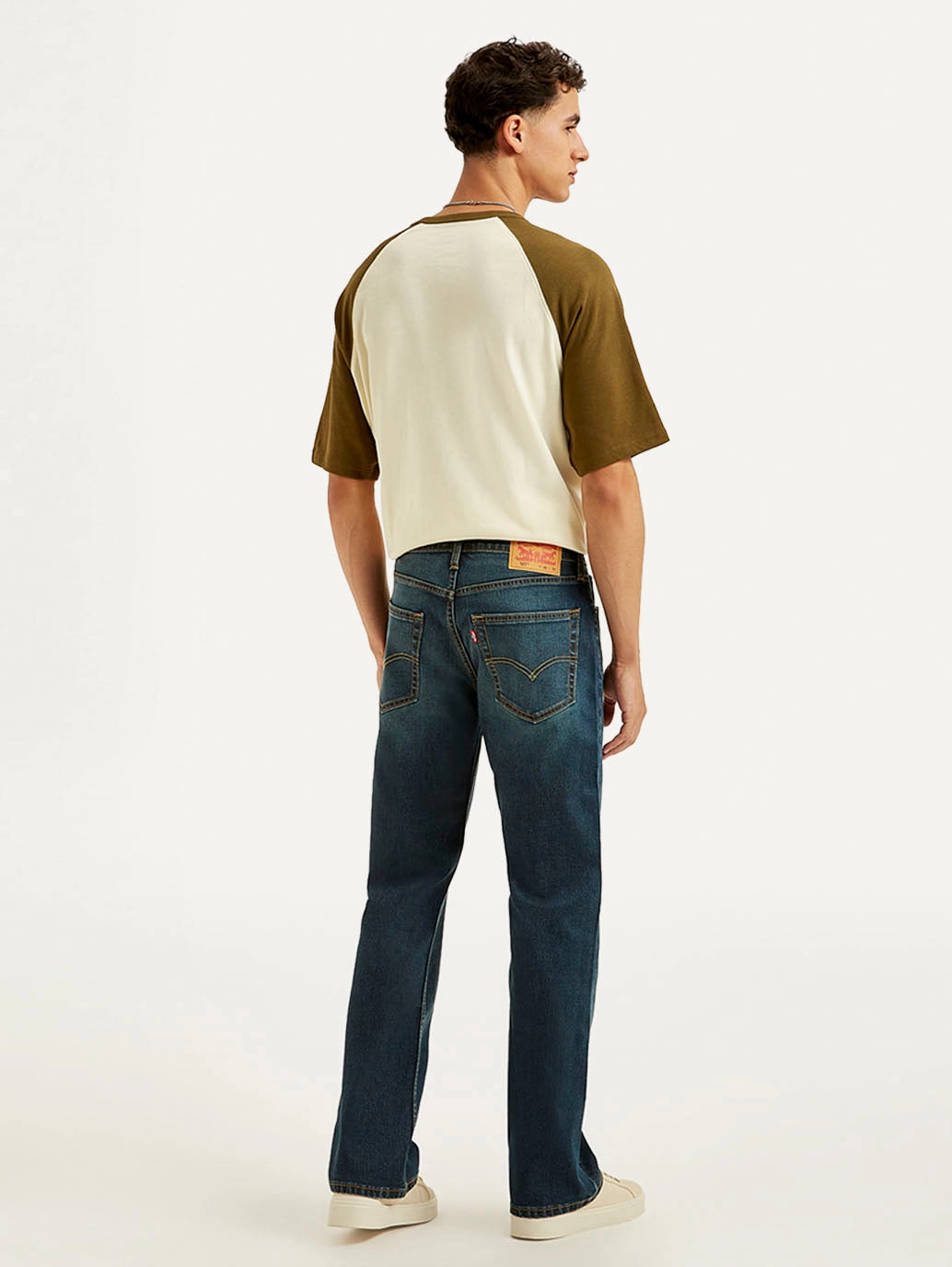 Men's 527 Blue Bootcut Fit Mid Rise Jeans