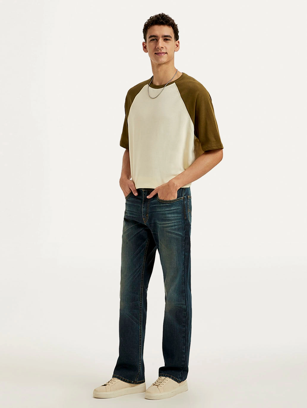 Men's 527 Blue Bootcut Fit Mid Rise Jeans