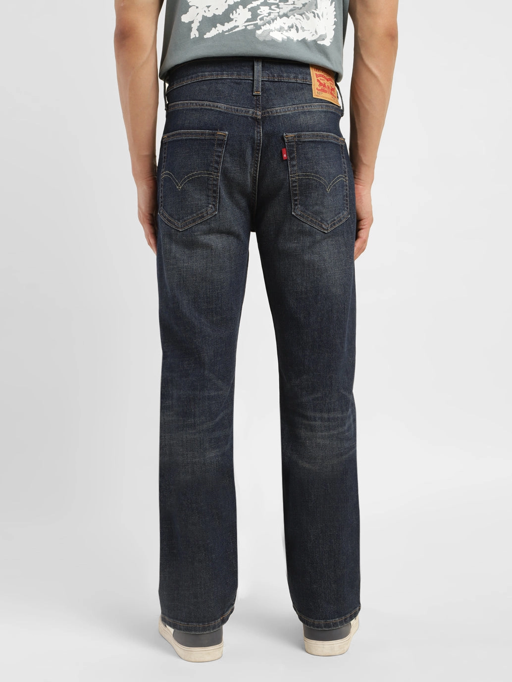 Men's 527 Blue Bootcut Fit Mid Rise Jeans
