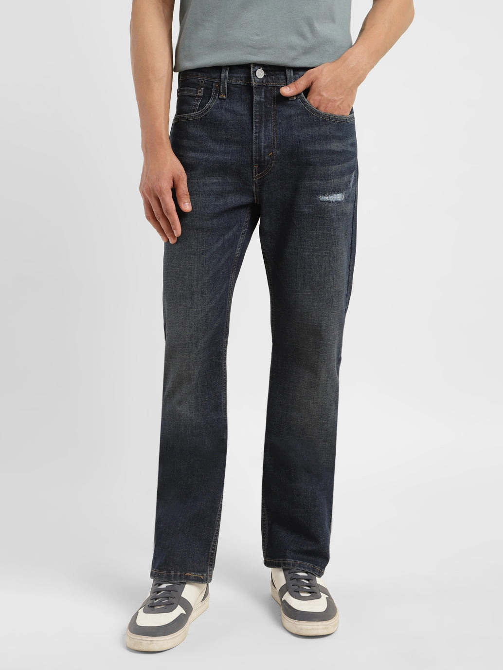 Men's 527 Blue Bootcut Fit Mid Rise Jeans