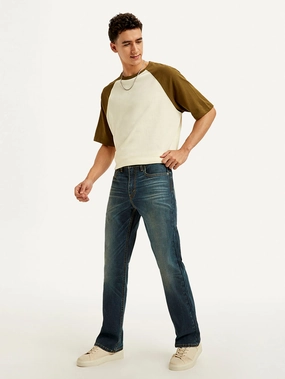 Men's 527 Blue Bootcut Fit Mid Rise Jeans