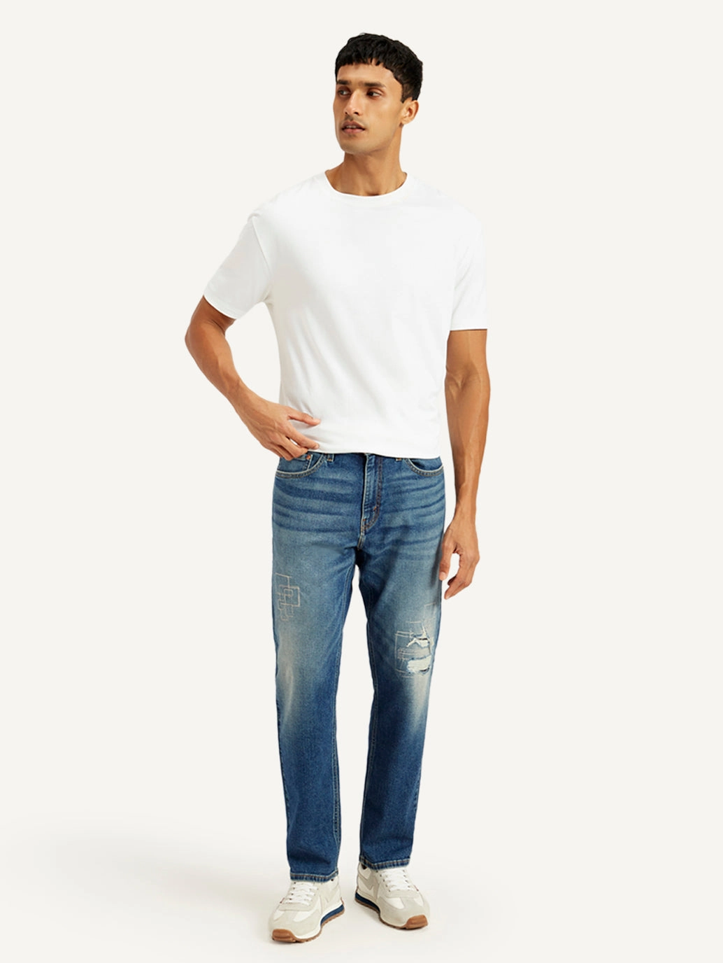 Men's 541 Blue Tapered Fit Mid Rise Jeans