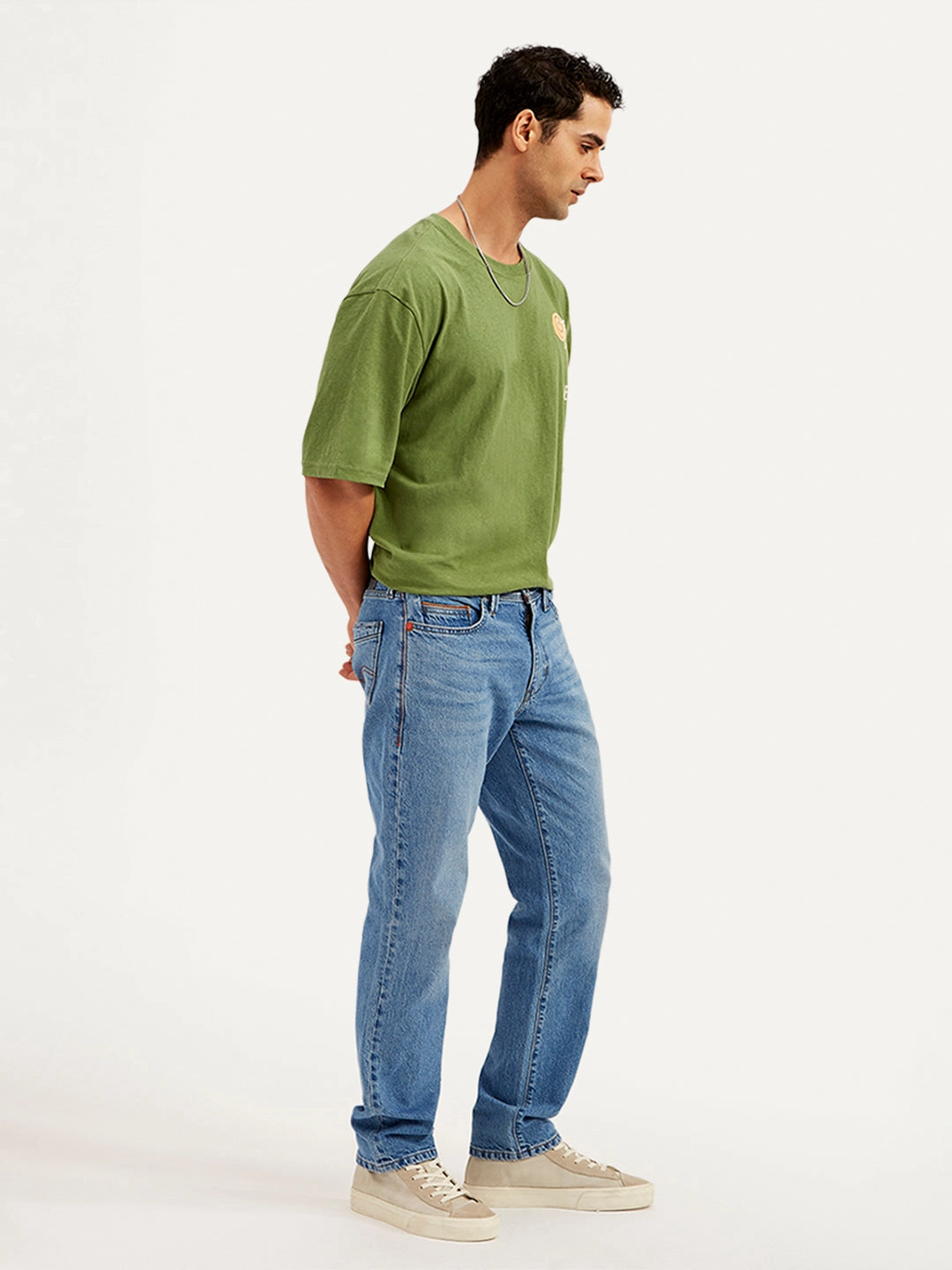Men's 541 Blue Tapered Fit Mid Rise Jeans