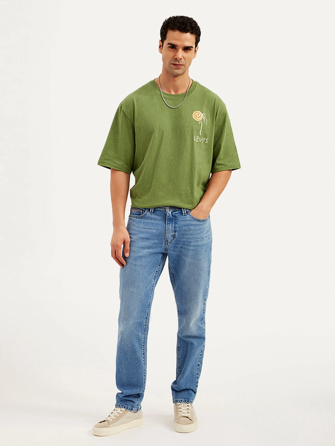 Men's 541 Blue Tapered Fit Mid Rise Jeans