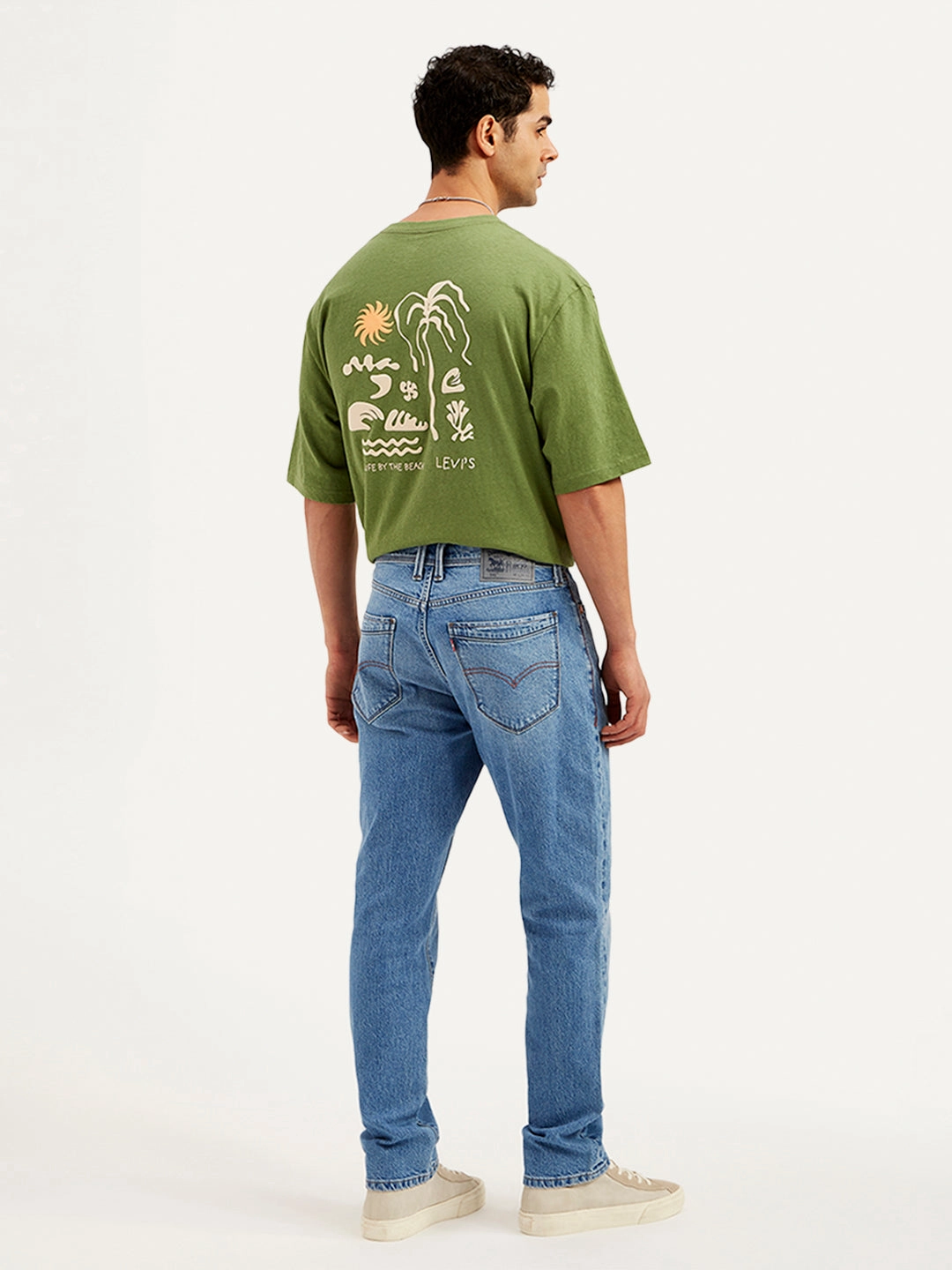 Men's 541 Blue Tapered Fit Mid Rise Jeans