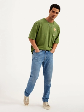 Men's 541 Blue Tapered Fit Mid Rise Jeans
