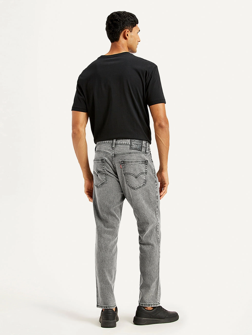 Men's 541 Grey Tapered Fit Mid Rise Jeans