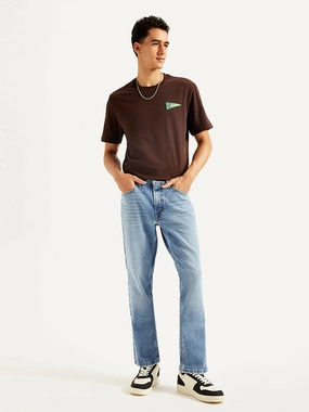 Men's 541 Light Blue Tapered Fit Mid Rise Jeans