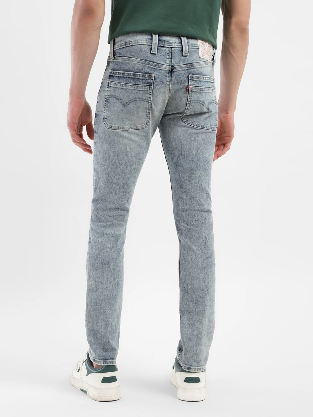 Men's 65504 Blue Skinny Fit Mid Rise Jeans