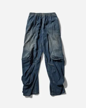 Pantalon Cargo en Jean pour Homme Bleu