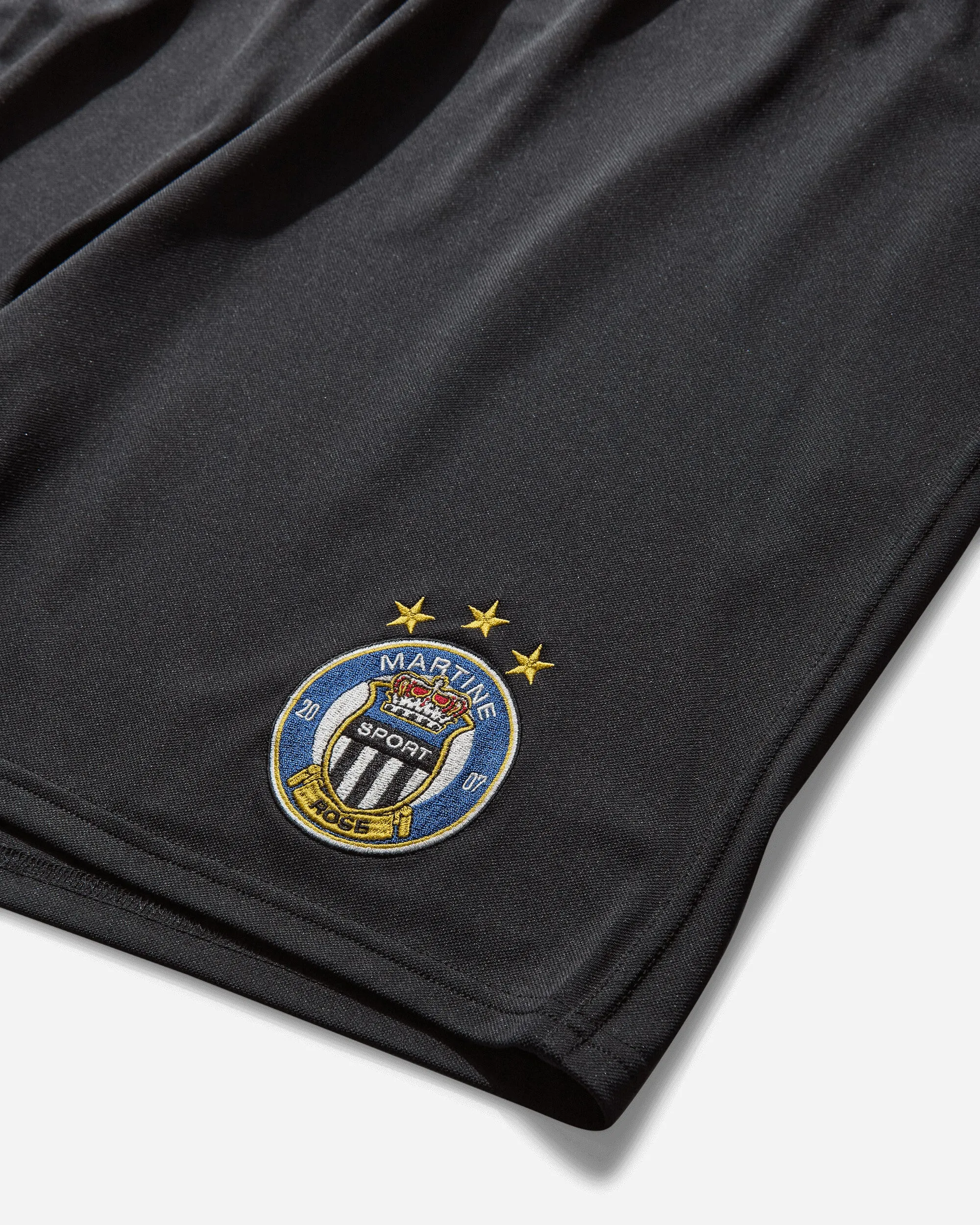 Short de Football Homme Noir