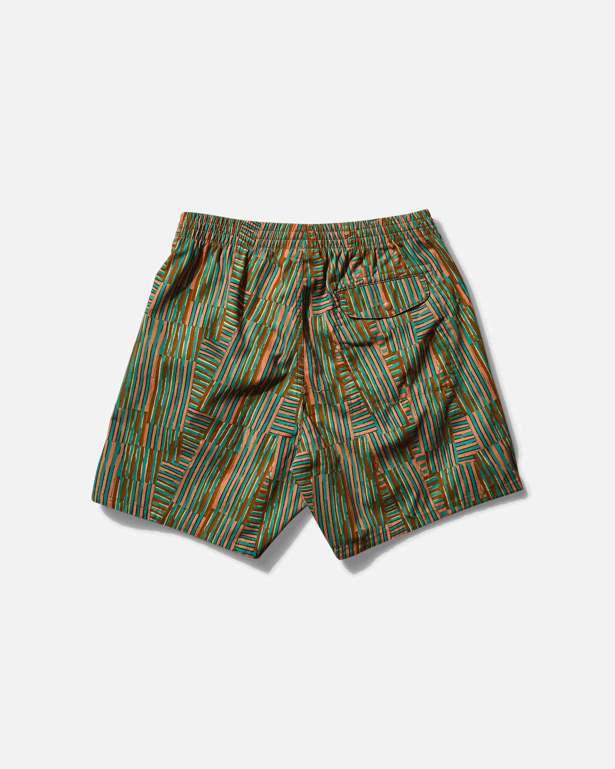 Short Funhoggers pour Hommes 6 Pouces Quilty Fitz / Vert Feuille de Cœur