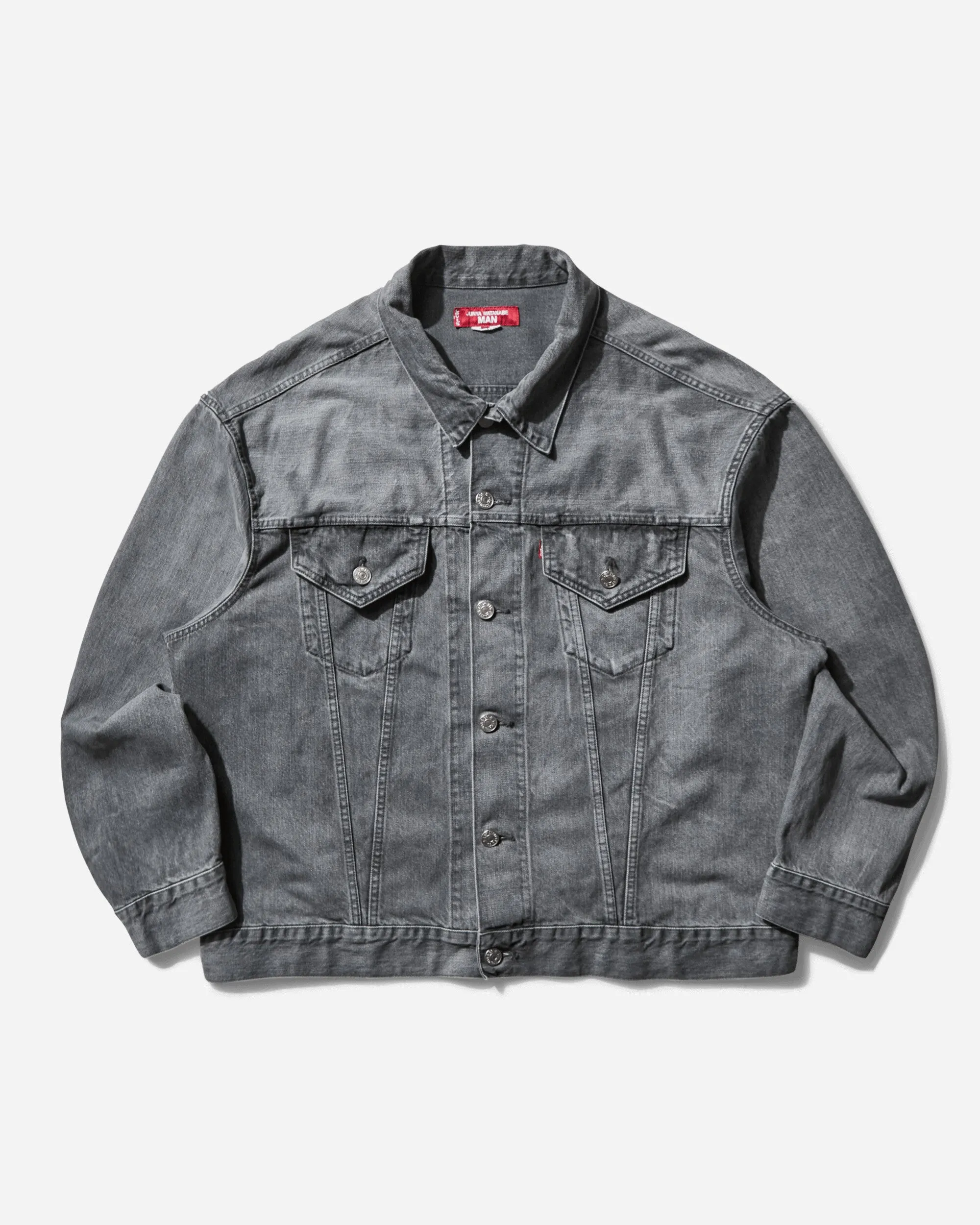Veste trucker en denim selvedge Levi’s pour homme - Gris