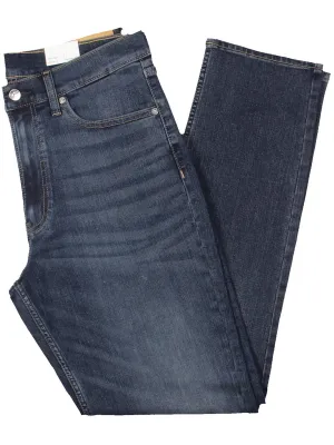 Jean Homme Tailleur Effilé en Denim Élastique