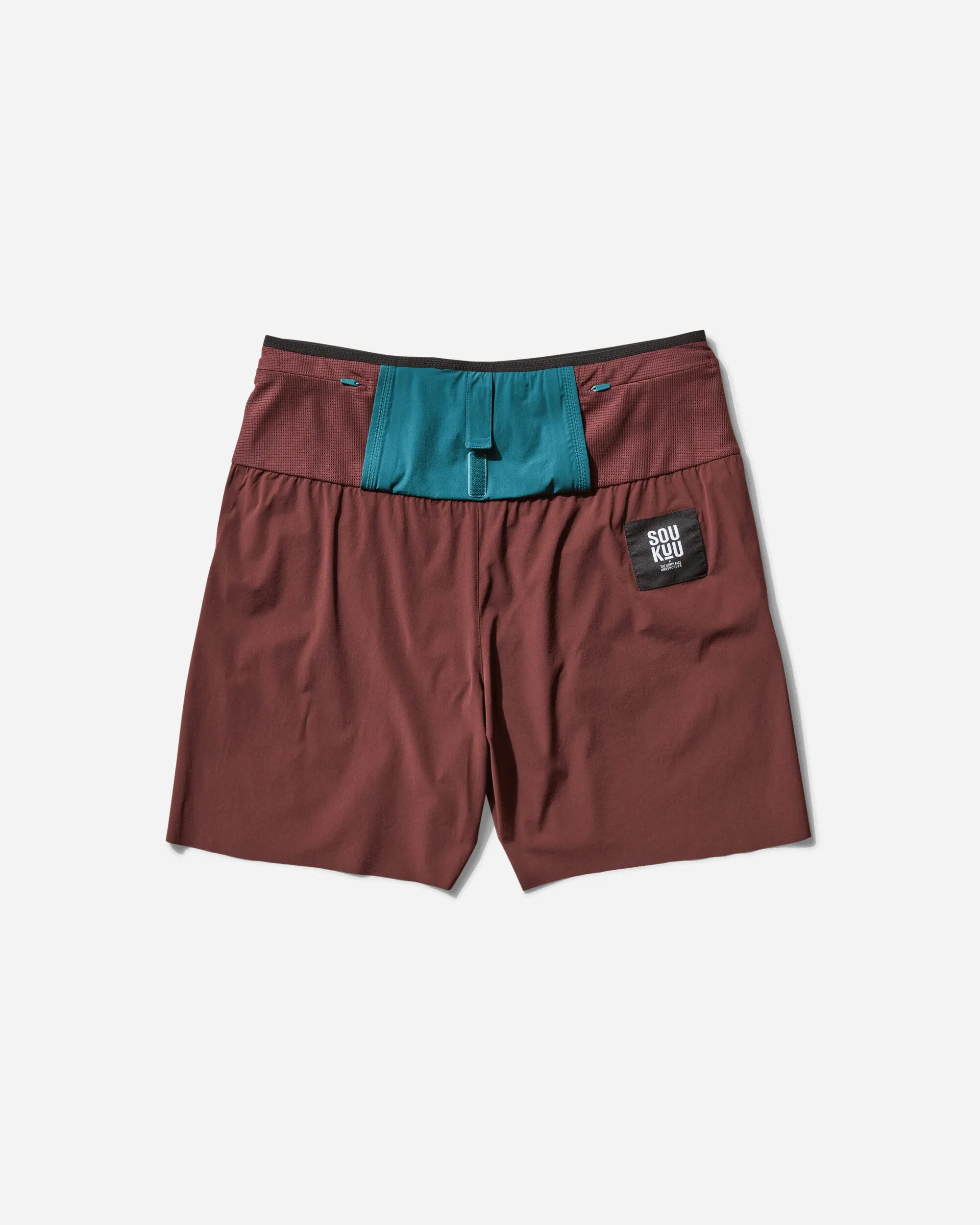 Short de trail utilitaire Undercover pour homme Soukuu Chocolat amer / Bleu profond Atlantique