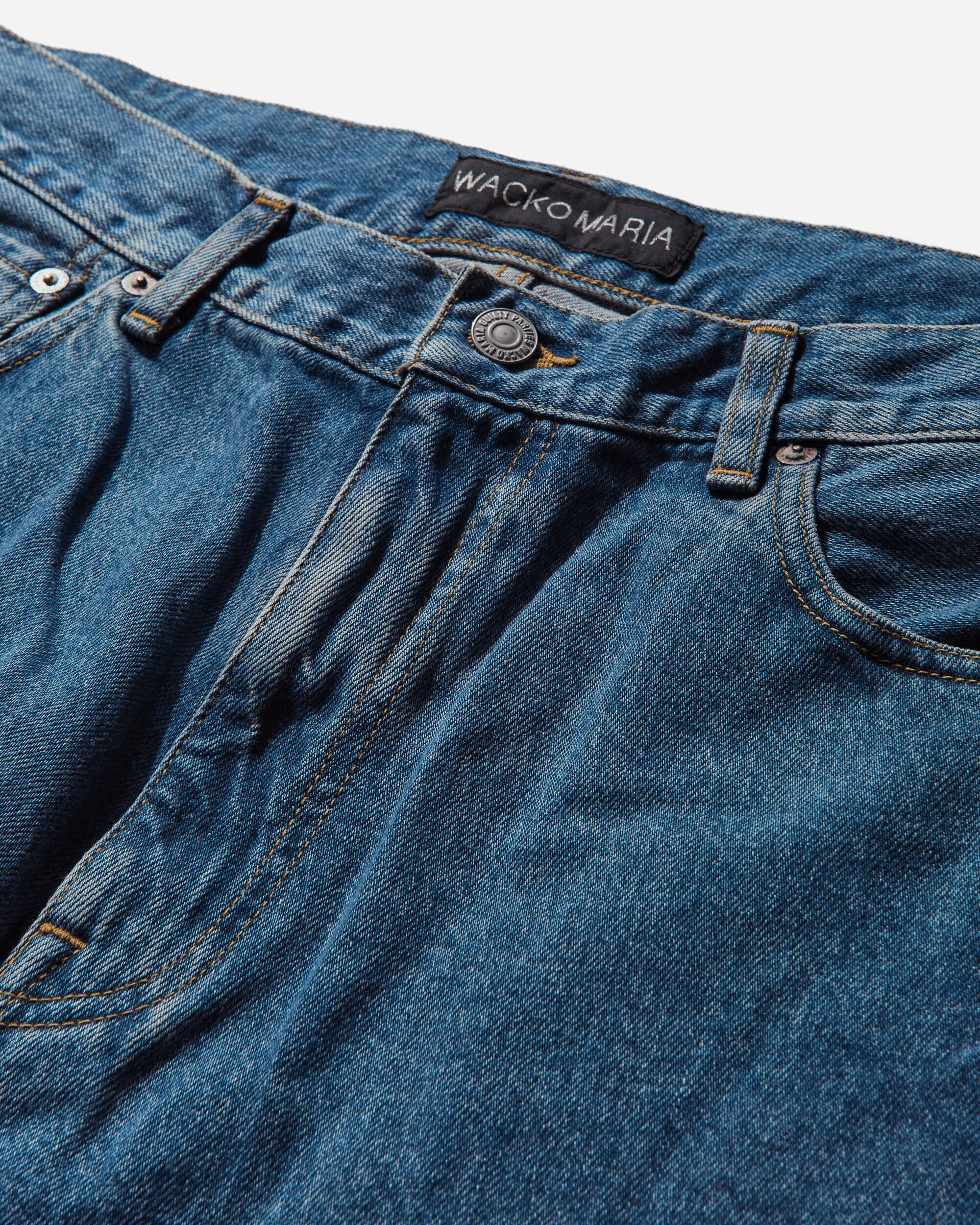Pantalon en denim lavé pour homme - Indigo