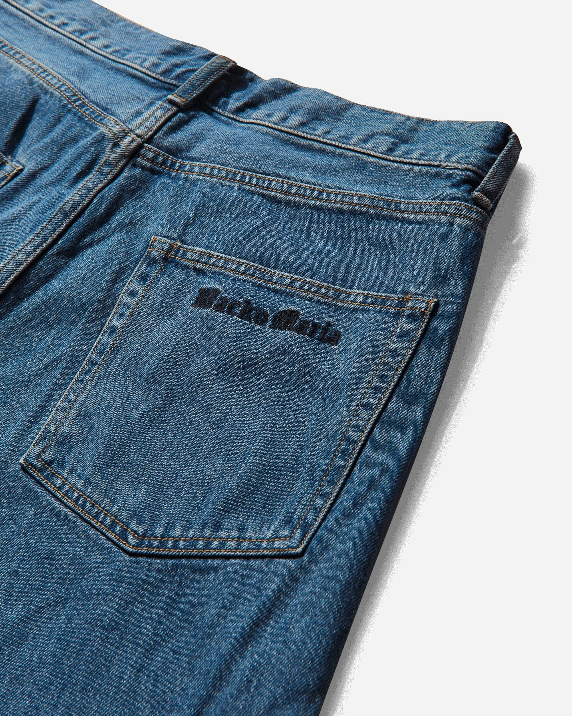 Pantalon en denim lavé pour homme - Indigo