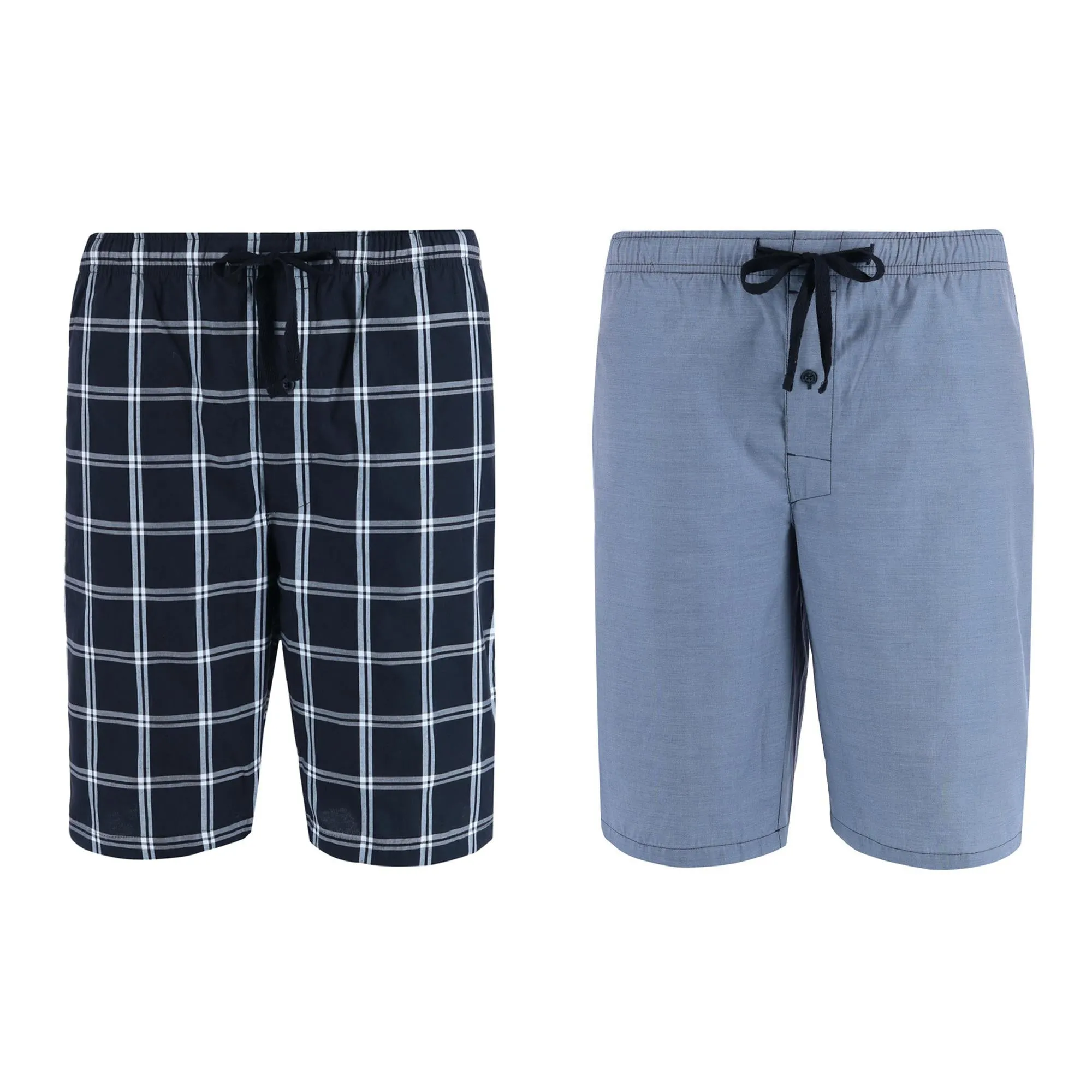 Pyjama court en coton tissé pour hommes (Lot de 2)