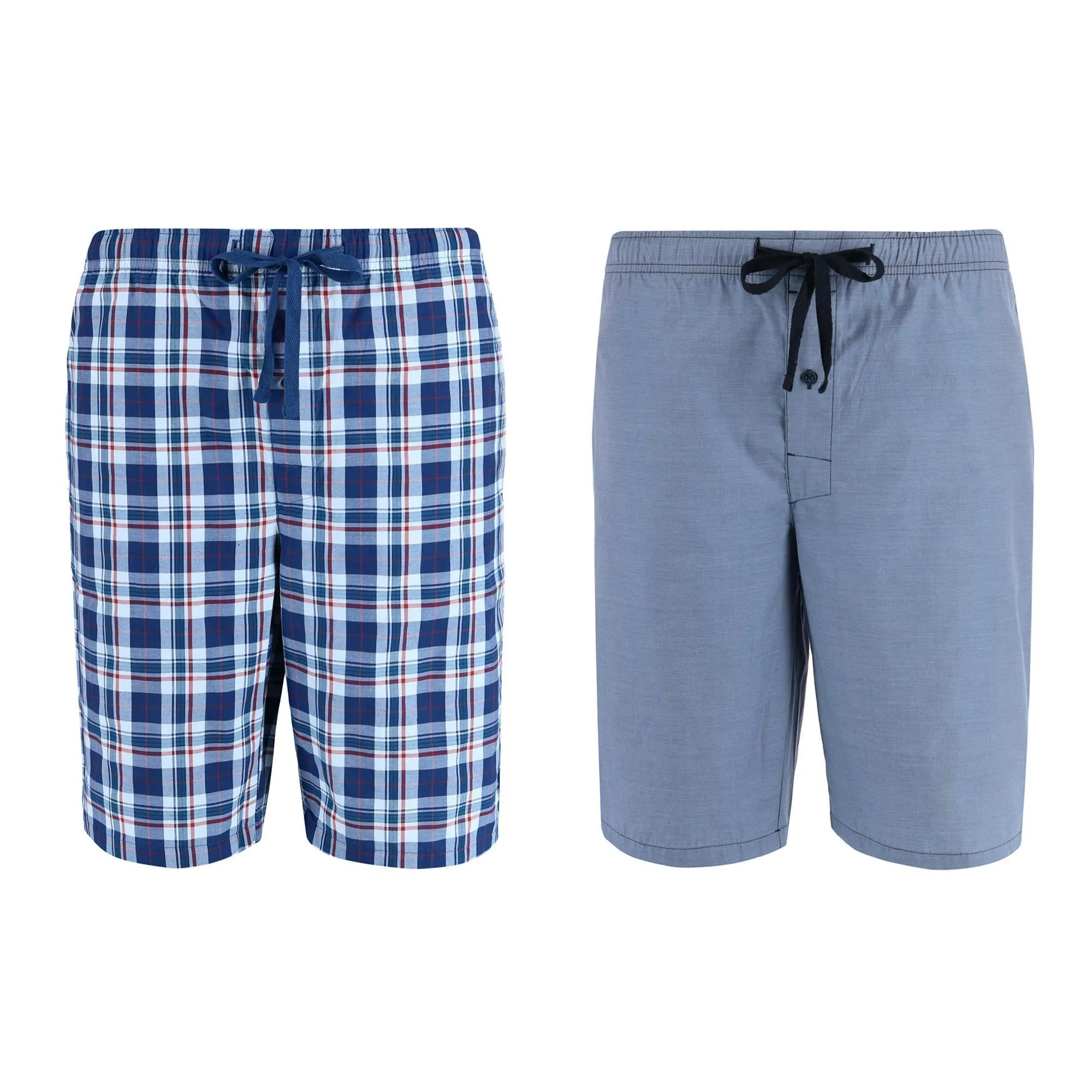 Pyjama court en coton tissé pour hommes (Lot de 2)