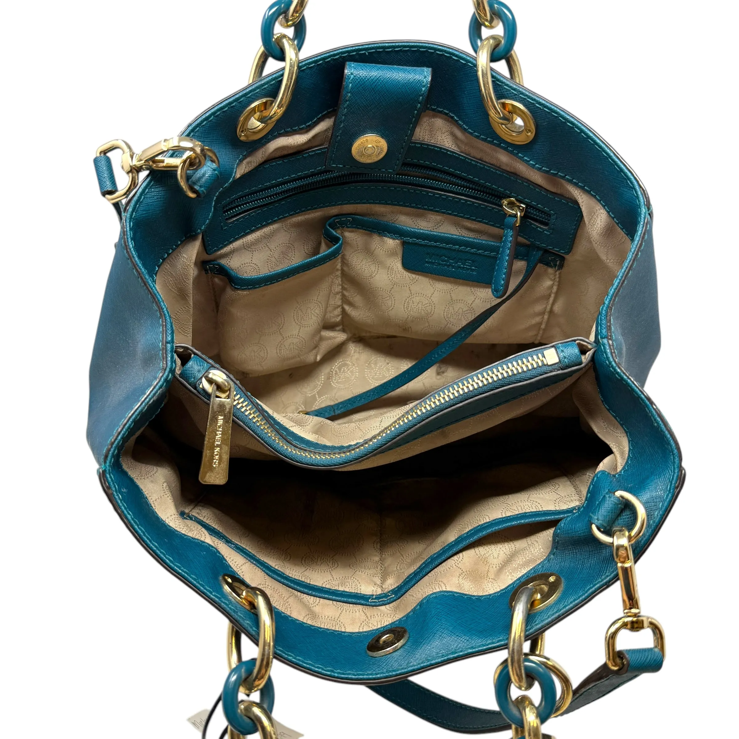 Sac à main Cynthia en cuir Michael Kors par Michael Kors, Taille : Moyen