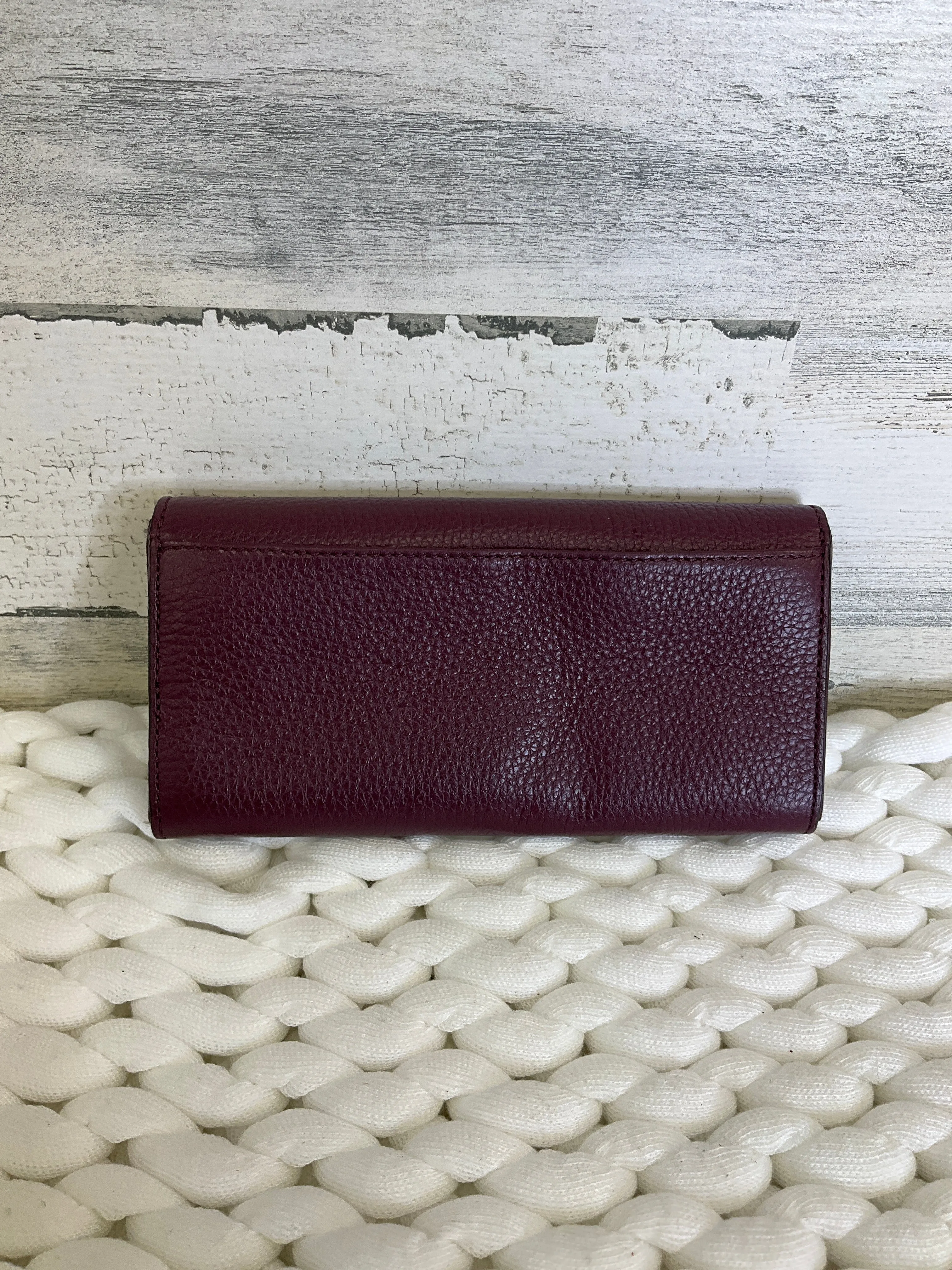 Portefeuille en cuir Michael Kors par Michael Kors, Taille : Moyenne