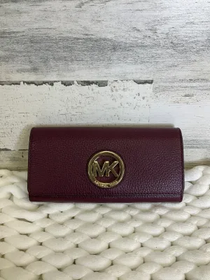 Portefeuille en cuir Michael Kors par Michael Kors, Taille : Moyenne