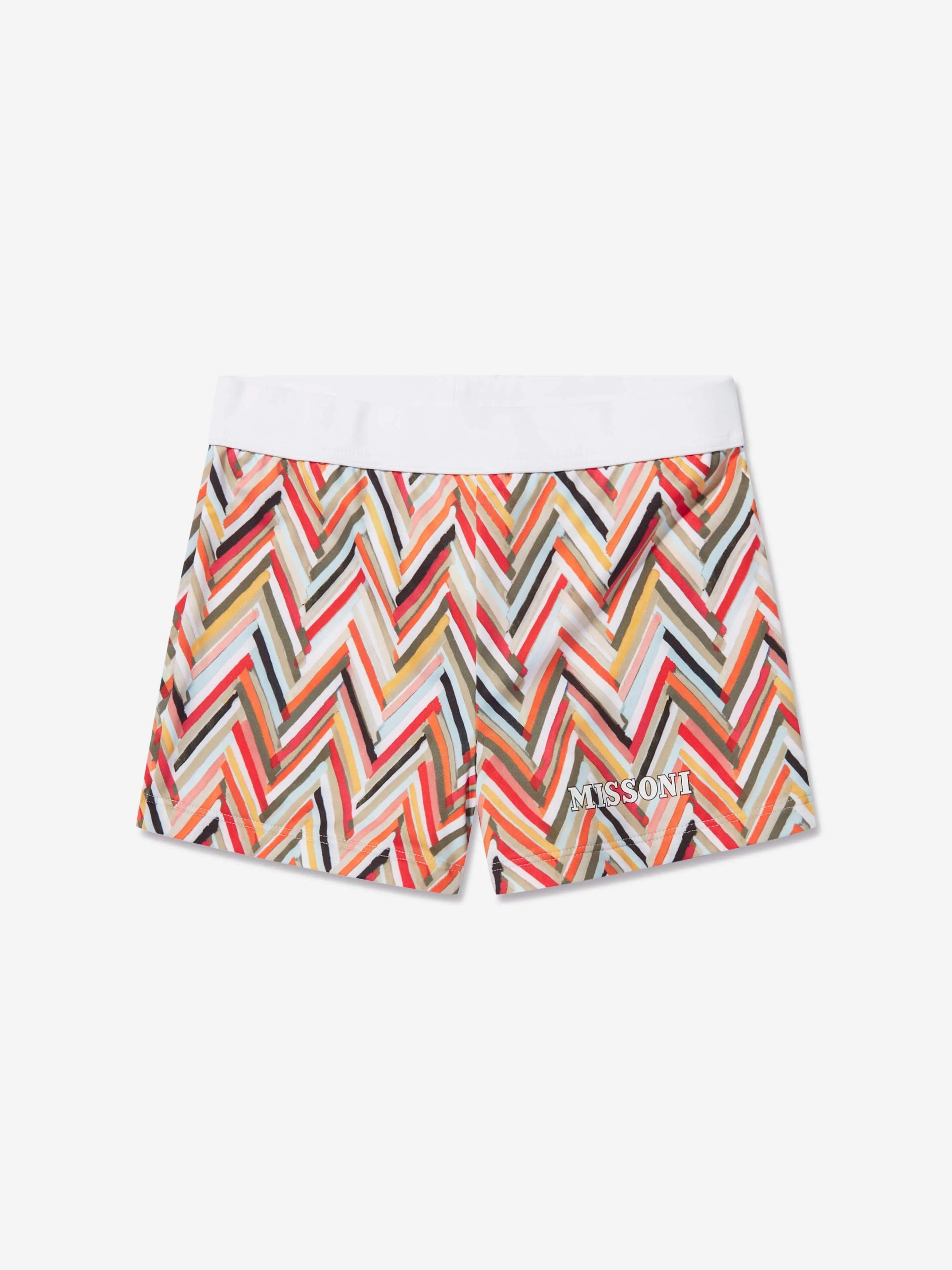 Short de bain à motifs zigzag multicolore Missoni pour garçons
