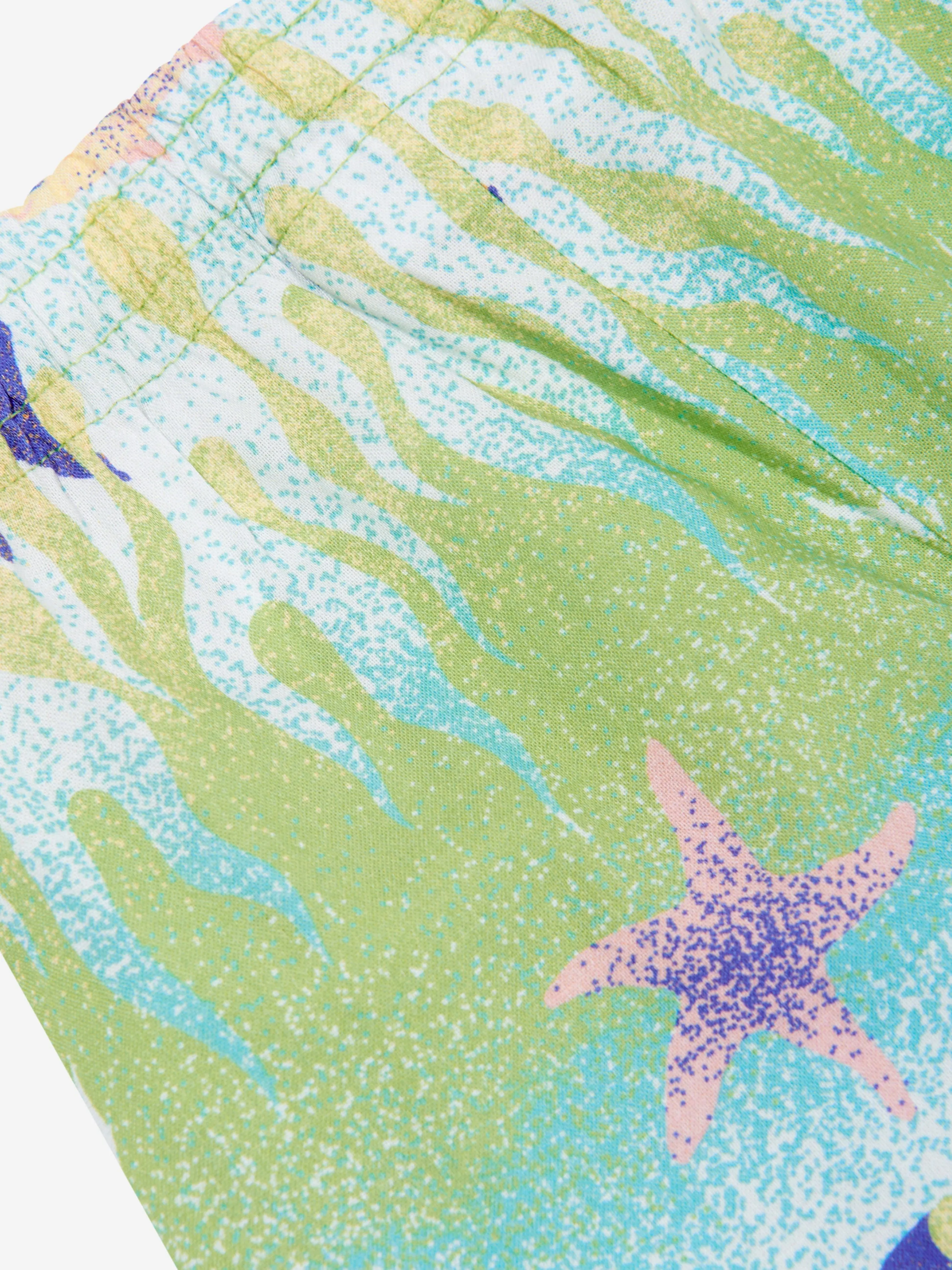 Molo Shorts pour bébé garçon Sous la mer en vert