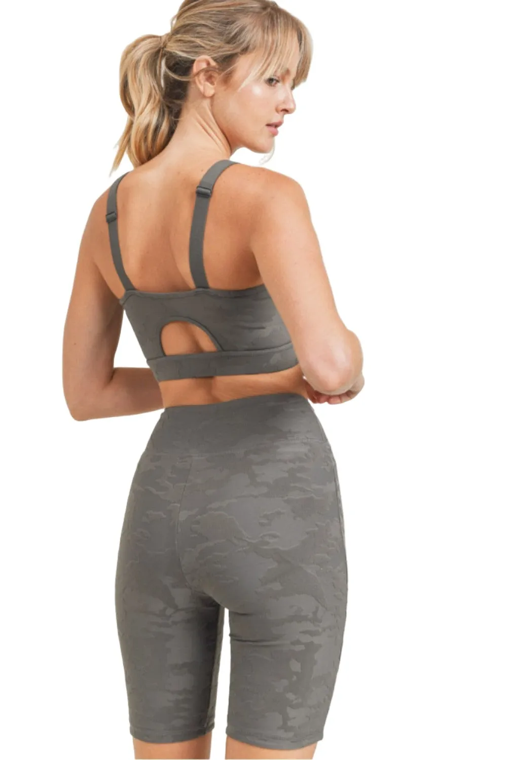 Soutien-gorge de sport Mono B Camo Jacquard TACTEL? AT8034