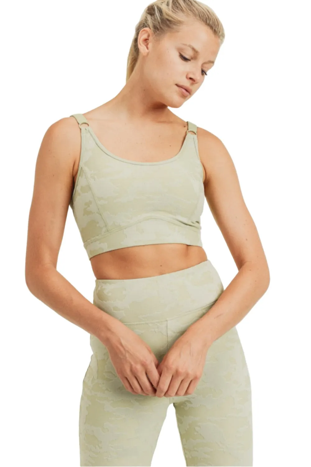 Soutien-gorge de sport Mono B Camo Jacquard TACTEL? AT8034