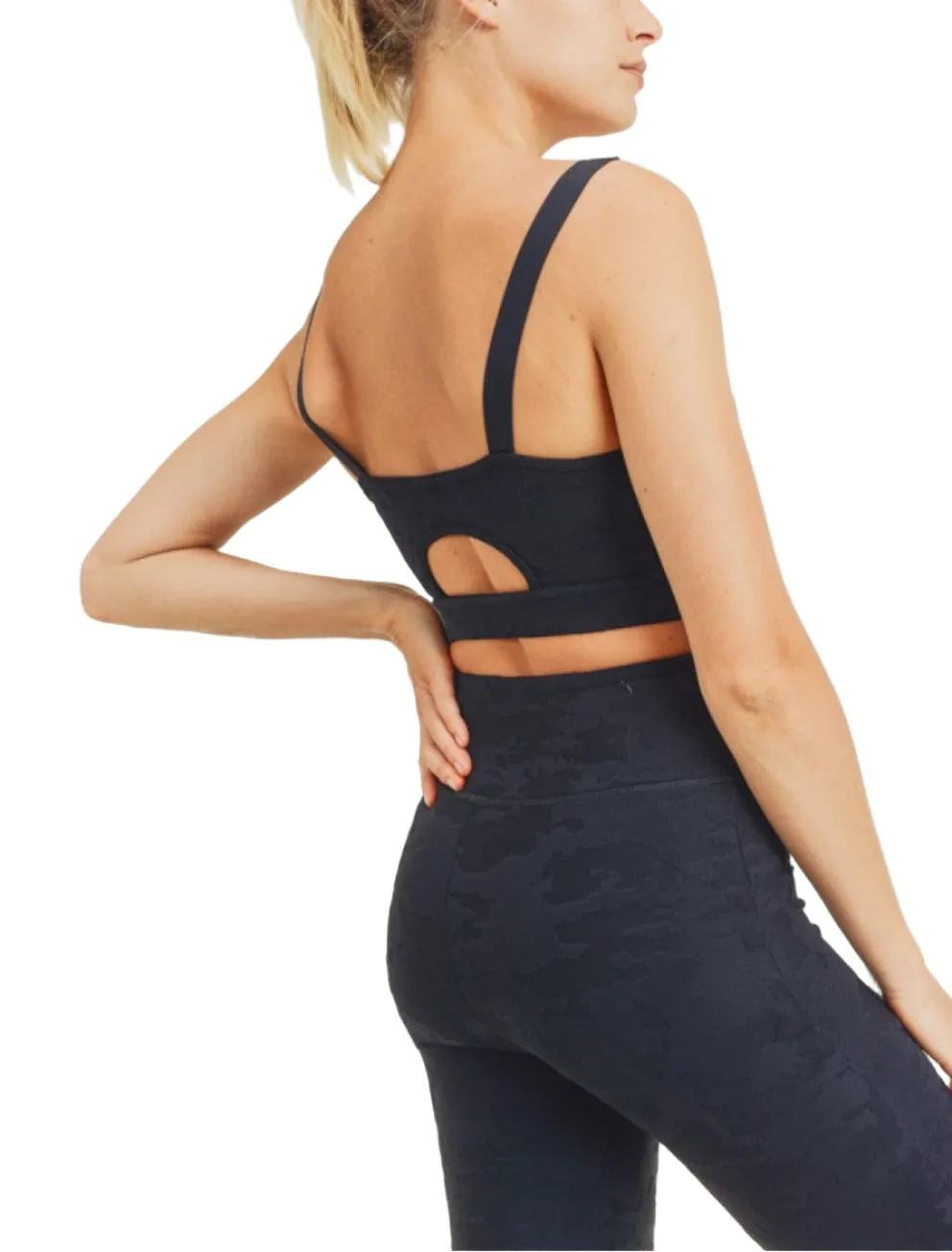 Soutien-gorge de sport Mono B Camo Jacquard TACTEL? AT8034