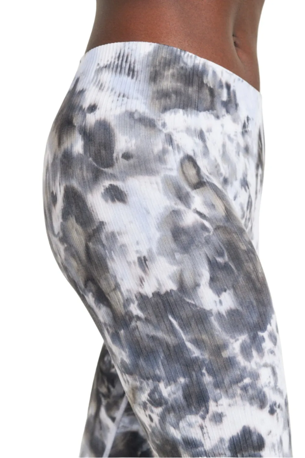 Legging côtelé sans couture teint en dégradé de couleur B Mono APH3083