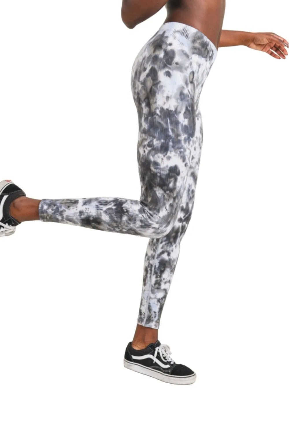 Legging côtelé sans couture teint en dégradé de couleur B Mono APH3083