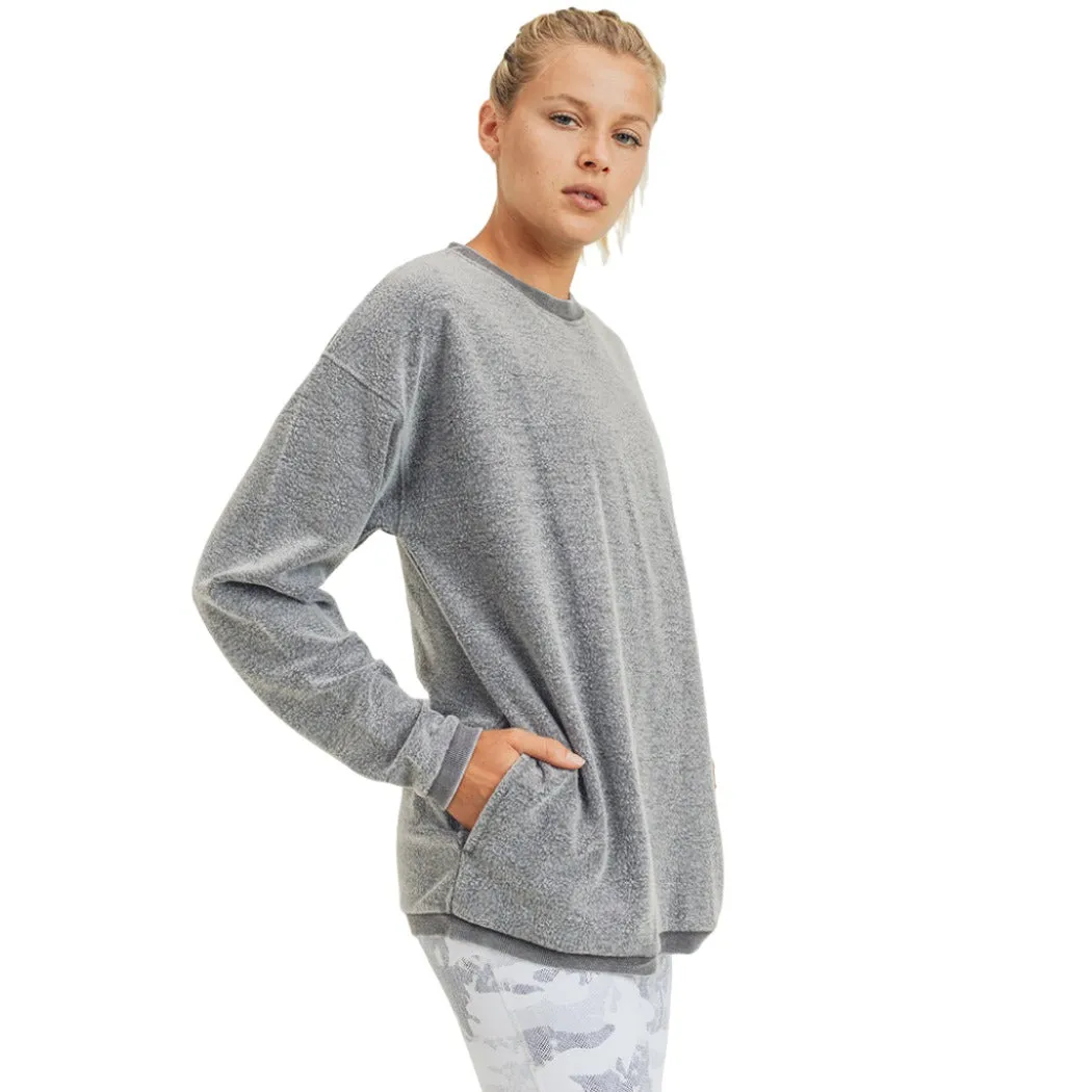 Mono B Pull à capuche en polaire KT11575 Plus
