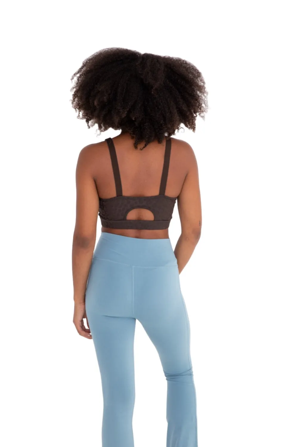 Soutien-gorge de sport Mono B Leopard Jacquard TACTEL? AT8031