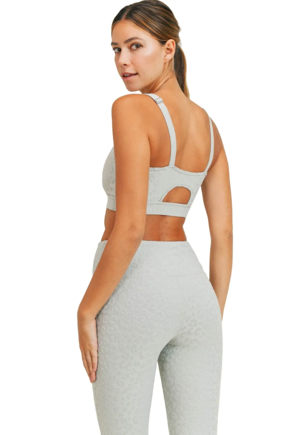 Soutien-gorge de sport Mono B Leopard Jacquard TACTEL? AT8031