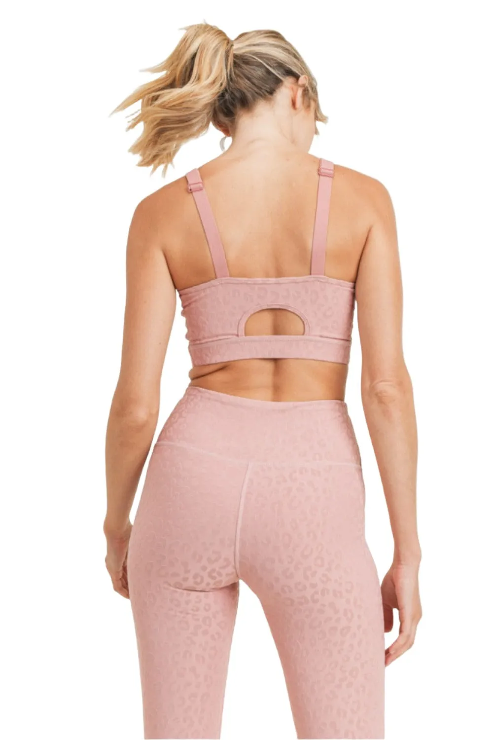 Soutien-gorge de sport Mono B Leopard Jacquard TACTEL? AT8031