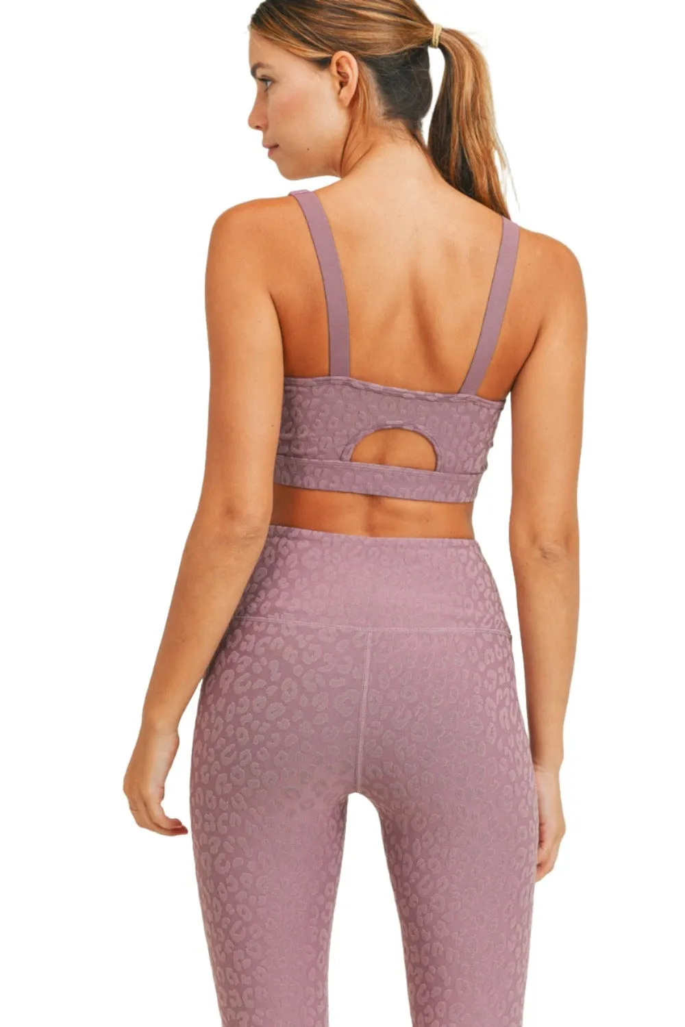 Soutien-gorge de sport Mono B Leopard Jacquard TACTEL? AT8031