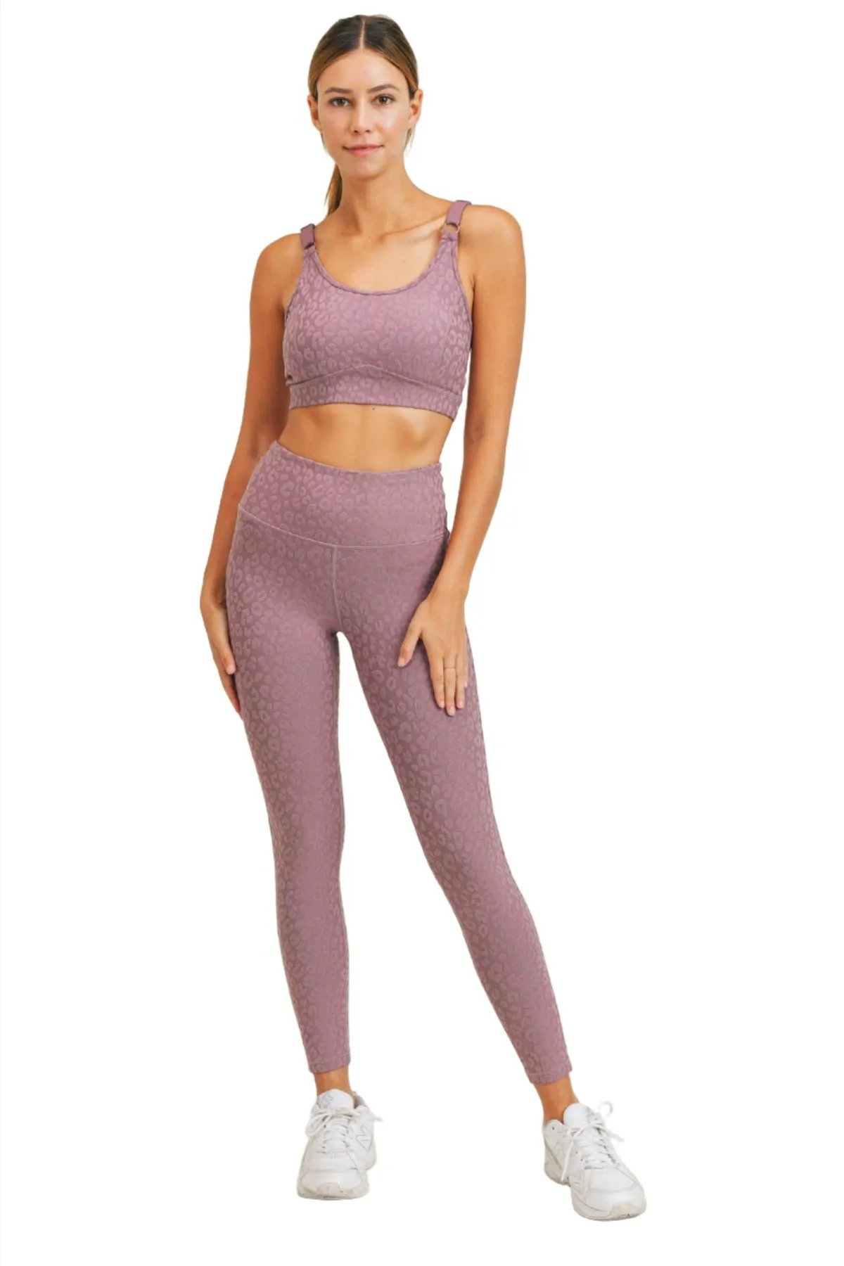Soutien-gorge de sport Mono B Leopard Jacquard TACTEL? AT8031