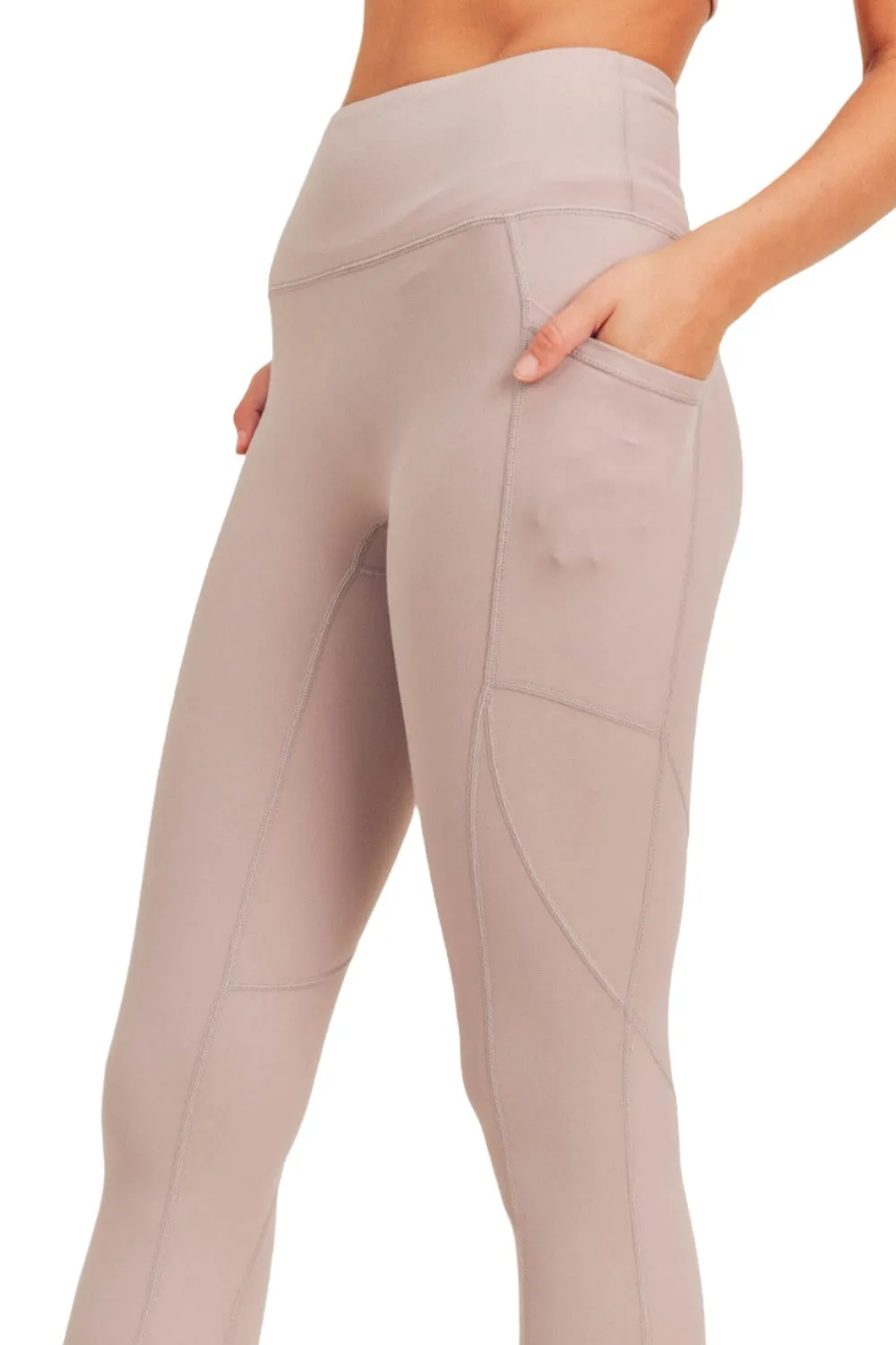Mono B Newport Leggings Haute Taille Sans Couture Avant avec Insertion Courbée APH-A0738