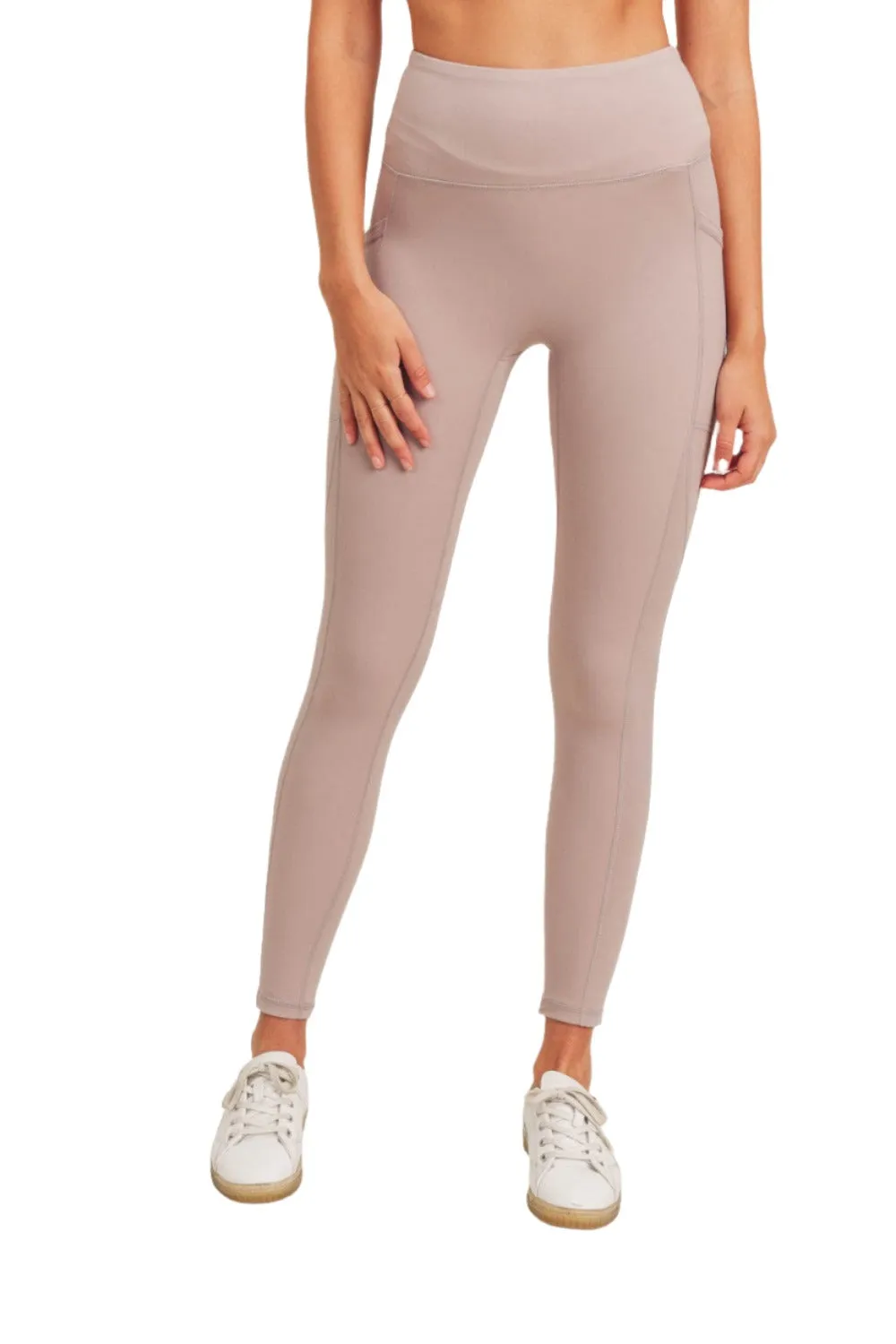 Mono B Newport Leggings Haute Taille Sans Couture Avant avec Insertion Courbée APH-A0738