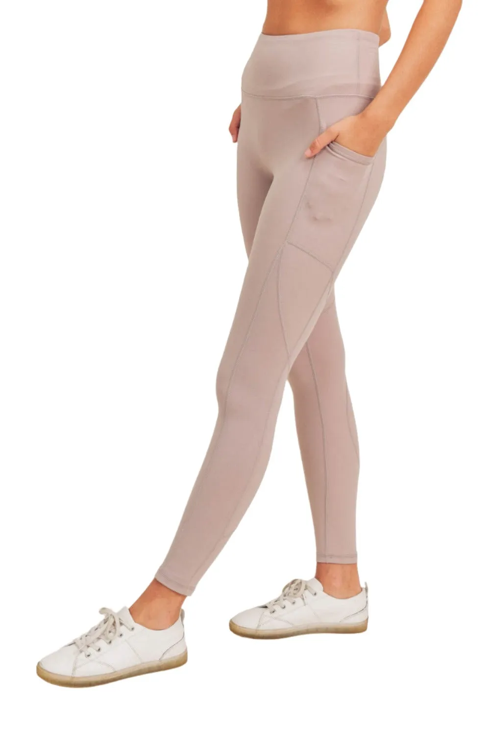 Mono B Newport Leggings Haute Taille Sans Couture Avant avec Insertion Courbée APH-A0738