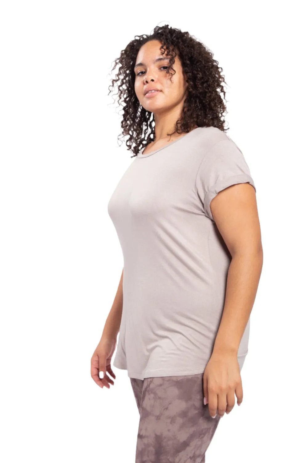 T-Shirt à Col Rond Mono B KT10967 et Plus