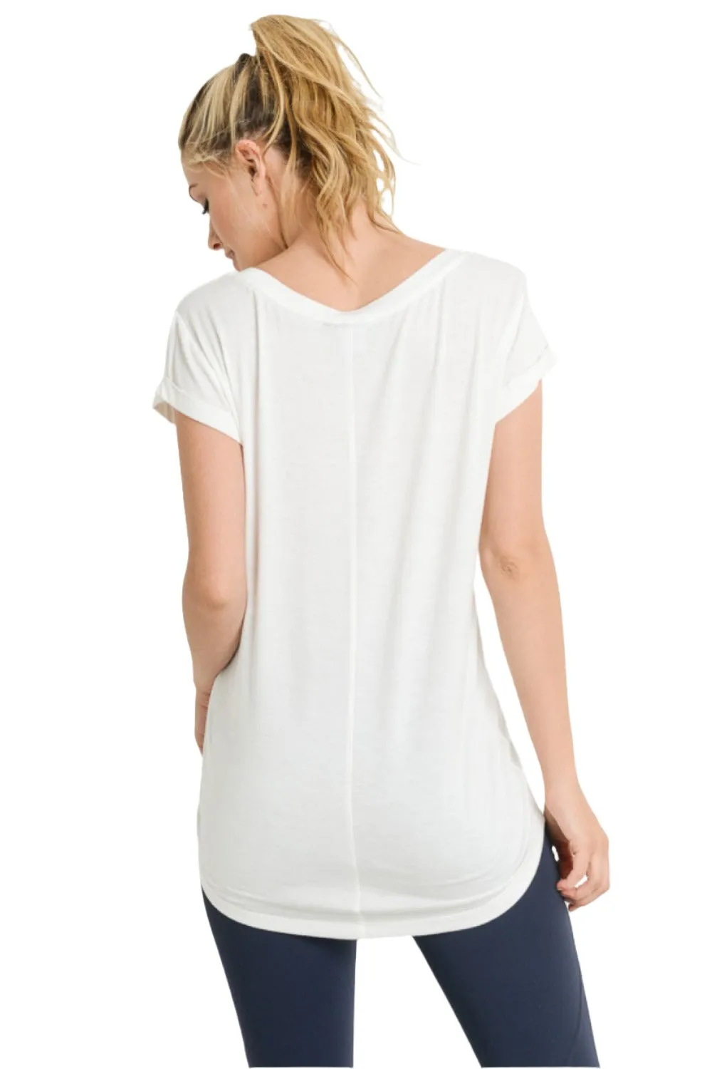 T-Shirt à Col Rond Mono B KT10967 et Plus