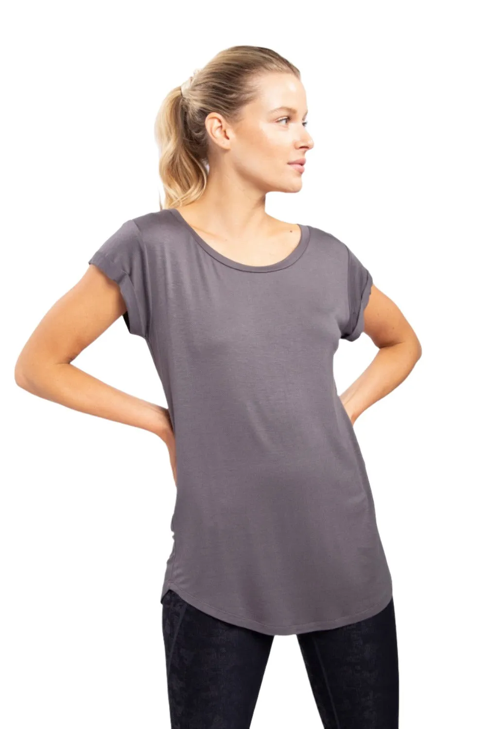 T-Shirt à Col Rond Mono B KT10967 et Plus