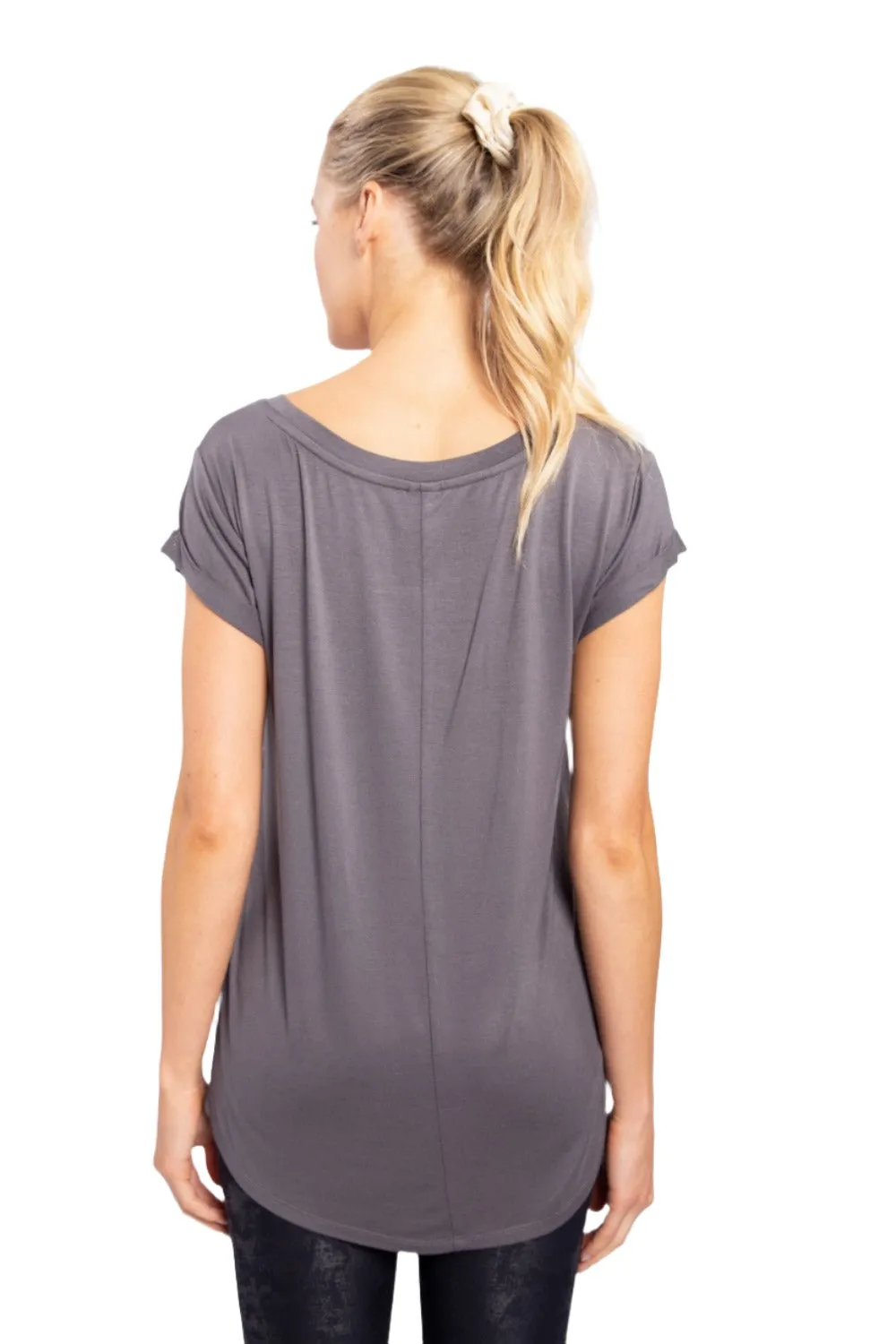T-Shirt à Col Rond Mono B KT10967 et Plus