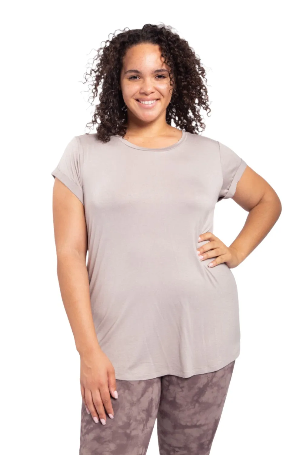 T-Shirt à Col Rond Mono B KT10967 et Plus