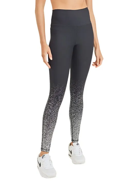 Mono B Legging à taille haute Goutte de pluie argenté APH2792
