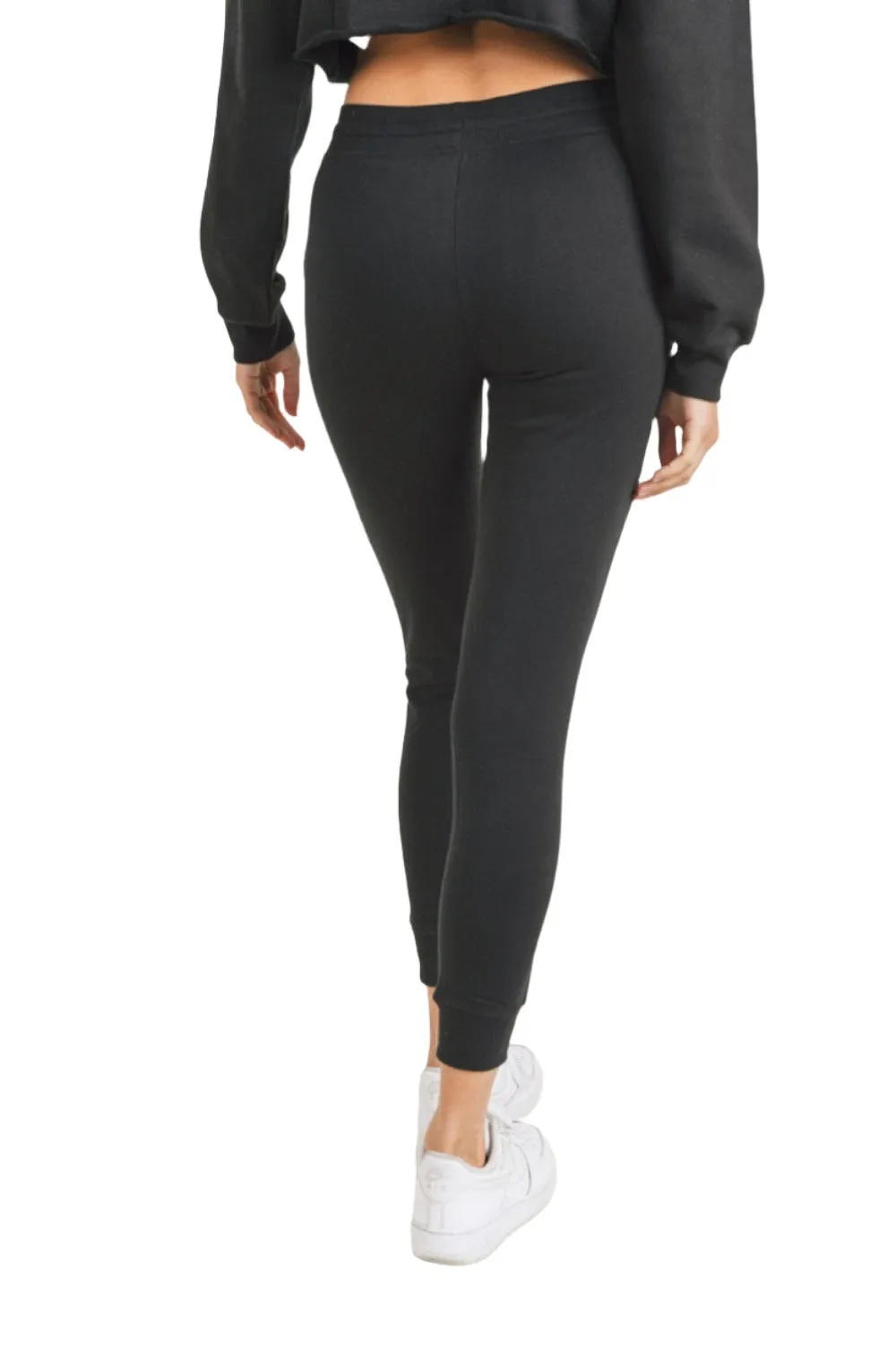 Jogger ajusté en French Terry avec poignets Mono B 10351